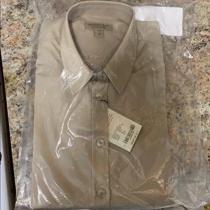 3 Burberry Button down khaki shirt
